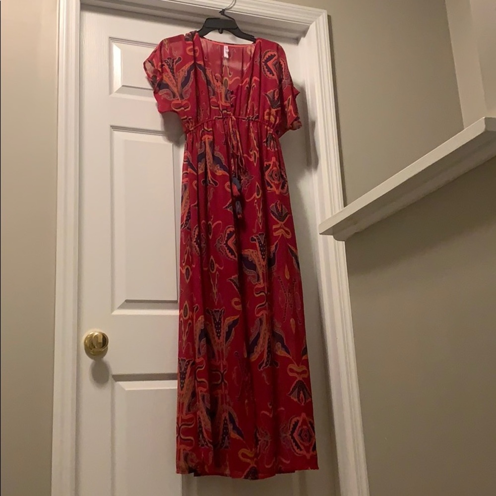 Fun patterned maxi dress